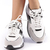 Pantofi sport dama Tamina alb cu negru - Kalapod.net